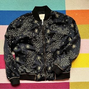 Silence + Noise Black Jacket with Gold Star Design